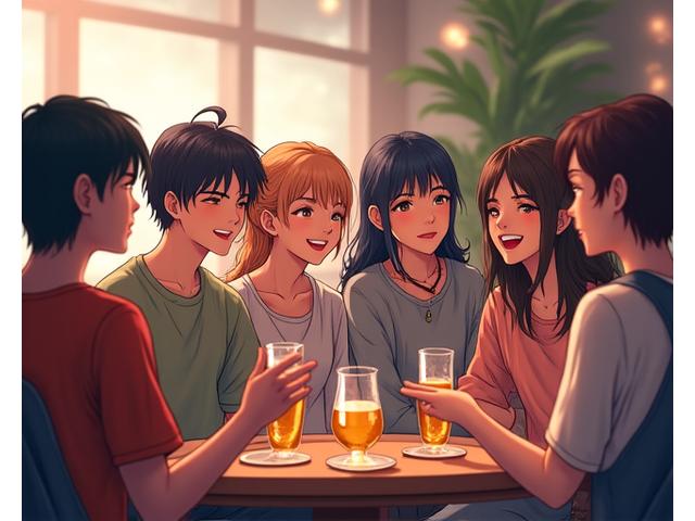 イベントでファン同士が楽しそうに交流している様子
